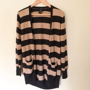 Aritzia Talula xs cashmere blend striped cardigan